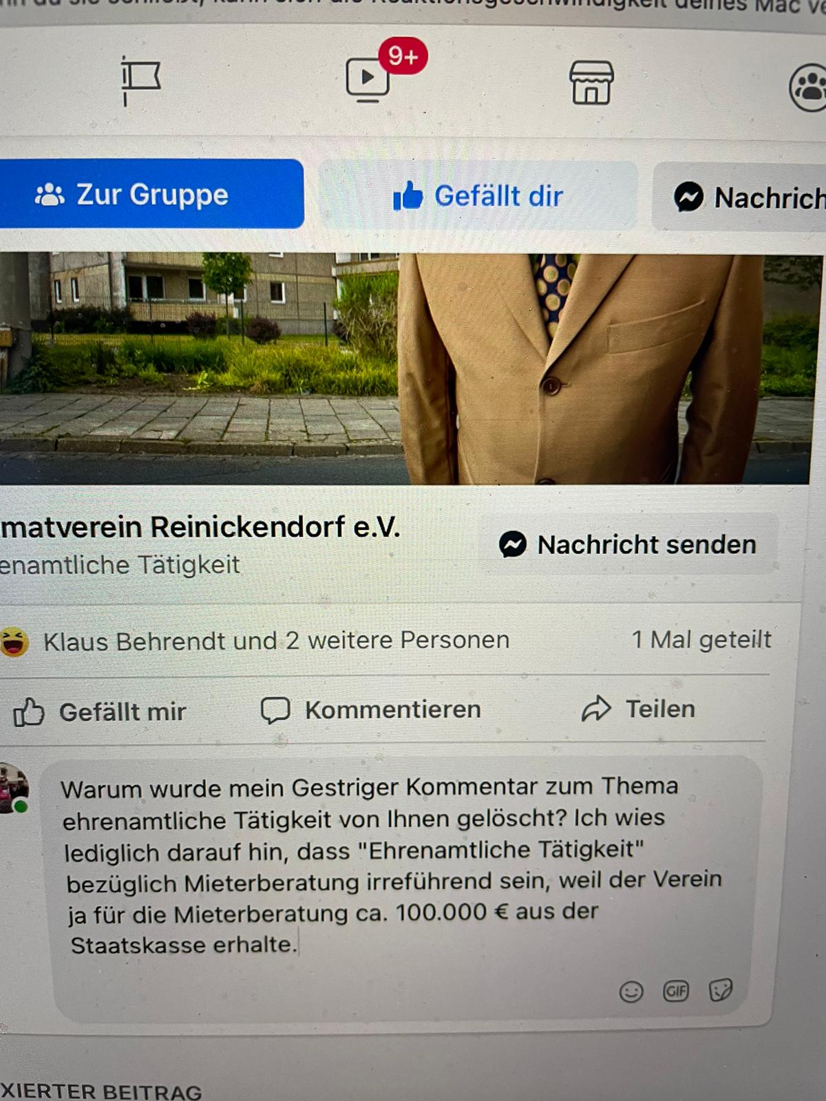 Heimatverein Reinickendorf zensiert Bezirksverordnete